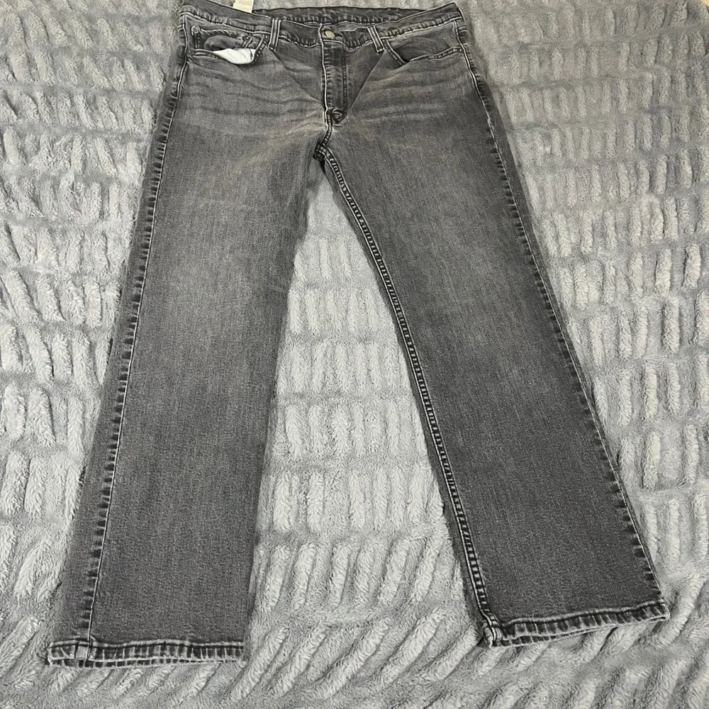 Levis 514 Straight Fit Mens Jeans 40x32 Charcoal Gray Stretch‎ Denim 00514-1598